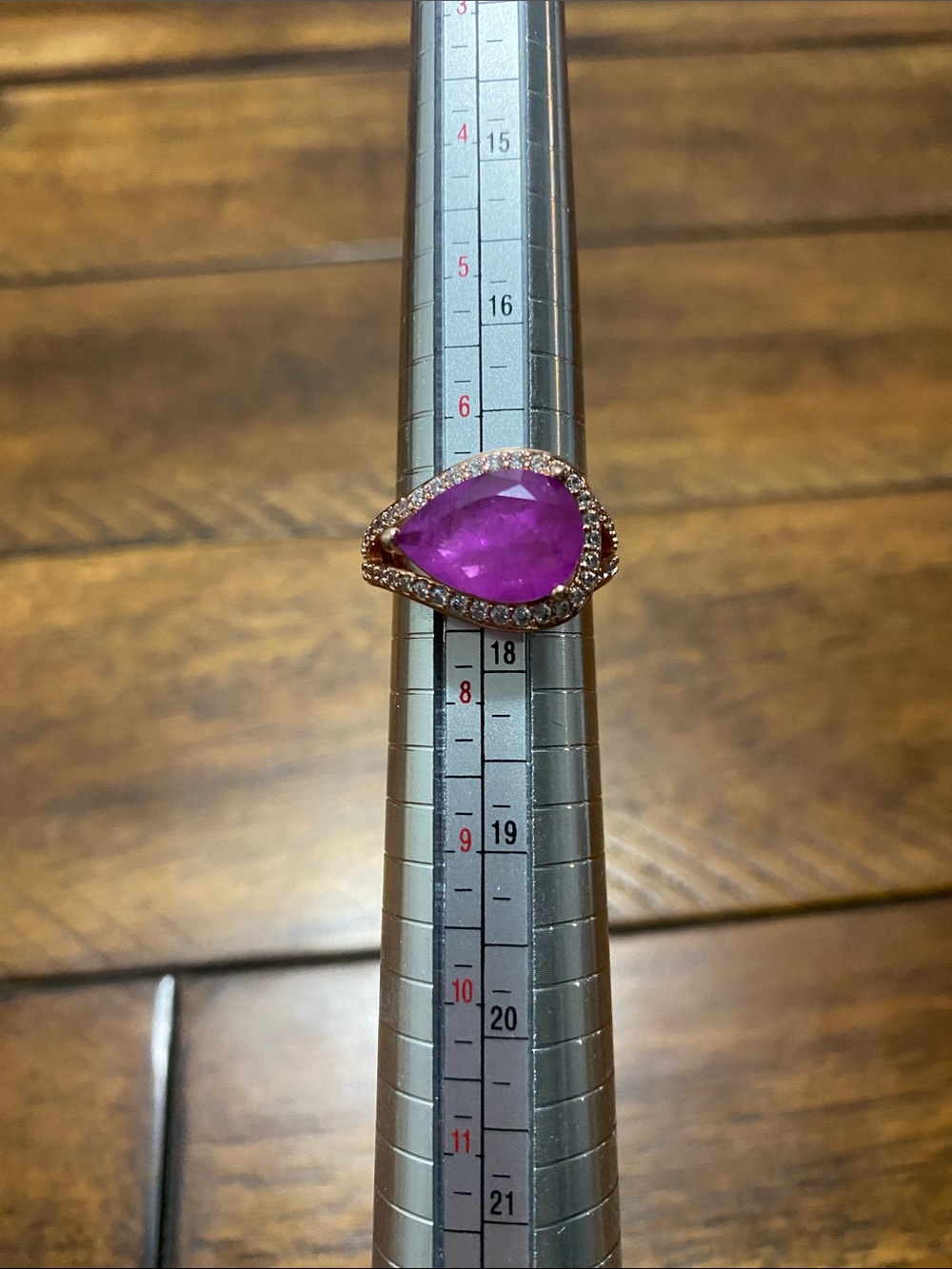 Bomb Party OG Originals Ring - Lab Created Purple Fluorite - Rose Gold - 7